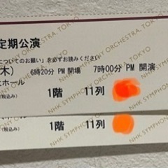 NHK交響楽団定期公演　サントリーホール