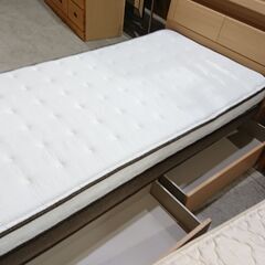 ニトリ｜N-sleep｜Hard1-CR｜LED照明｜コンセント1口｜収納付｜シングルベッド