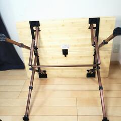 週末特価 1000円引 美品 コールマン バンブーラウンジテーブル 100