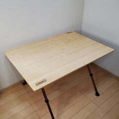 週末特価　1000円引　美品　コールマン　バンブーラウンジテーブル　100 週末特価 1000円引 美品 コールマン バンブーラウンジテーブル 100