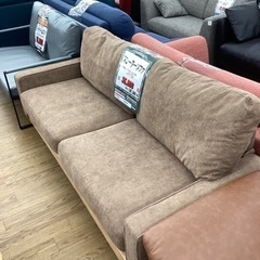 KF-35【新入荷　アウトレット】3シーターソファ　ブラウン系