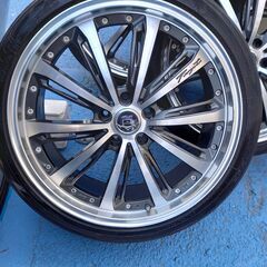 20インチアルミ プログレス タービン 20×8J ＋38 4本セット