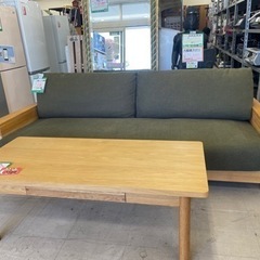 ☆560 『当店初の試み！』カフェローテーブル＆3人掛けソファーセット 