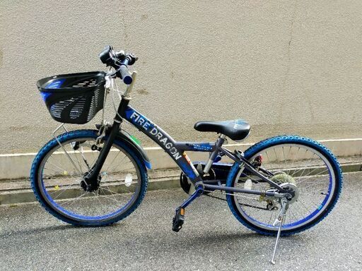 子供用自転車22インチ　ダイワサイクルファイヤードラゴン　青