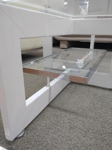 【センターテーブル ガラス】センターテーブル ガラス:ホワイト