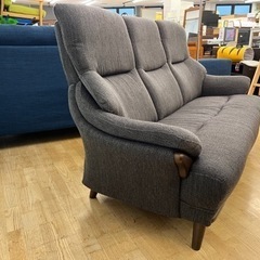 N120☆オットマン付き3Pソファ☆3人掛けソファ☆オットマン付きソファ☆