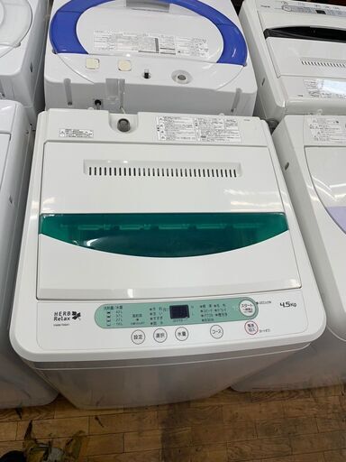 洗濯機　No.6374　ヤマダ電機　2019年製　4.5kg　YWM-T45A1　【リサイクルショップどりーむ鹿大前店】
