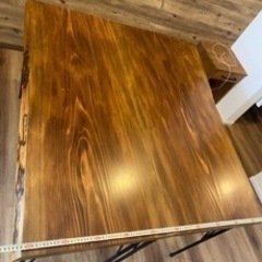 杉1枚板 DIY にも 木材 ダイニングテーブル カウンターテーブル アイアン