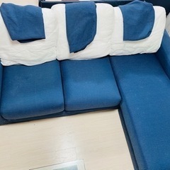 引き取り限定】カウチソファ ニトリ 3人掛け