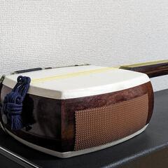 最高級紅木中棹正寸三味線(子持ち綾杉胴)