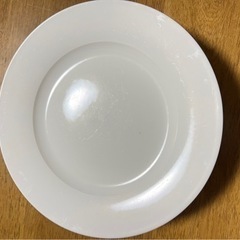 真っ白いお皿　　16.7cm
