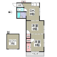 💥 自営業・水商売も👌 敷金礼金０円 😄    東武野田線 六実駅 徒歩21分 ❗️松戸市六高台６丁目 ❗️ Digi22637 - 松戸市