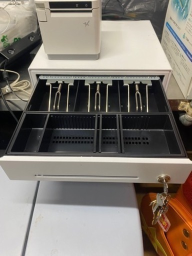 レジアプリの必需品！美品レシートプリンター&連動キャッシュドロワー レジアプリの必需品！美品レシートプリンター&連動キャッシュドロワー