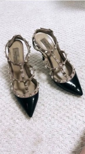 美品!VALENTINO バレンティノ ロックスタッズ ヒール パンプス