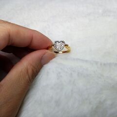 笠原真寿美 ダイヤモンド ルビー K18 プラチナ ボックス付き