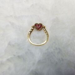 笠原真寿美 ダイヤモンド ルビー K18 プラチナ ボックス付き