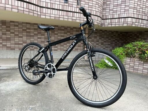 売り切れました！シボレー　マウンテンバイク　ブラック　３×６速 メンテ済み　鹿児島市 メンテナンス済み】美車！シボレー マウンテンバイク ブラック 3×6速