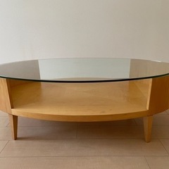 アランオーハシ　ガラステーブル