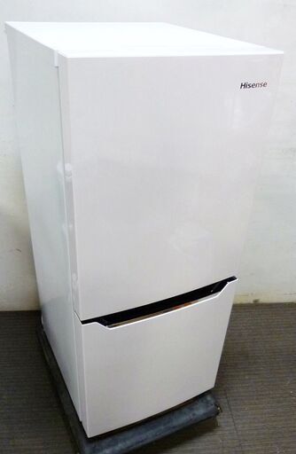 Hisense　ハイセンス　冷蔵庫　130L 2ドア　右開き　HR-D1302　2019年製　パールホワイト　動作良好　3ヵ月保証