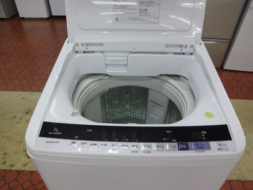 ID 354395　洗濯機9K　日立　２０１７年製　BW-V90BE5