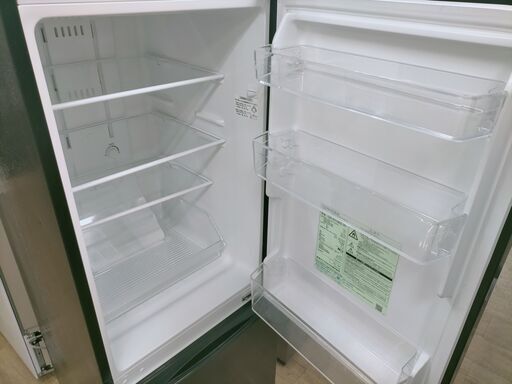 F1283 冷蔵庫 冷凍庫 2ドア TOSHIBA 東芝 GR-R15BS(K) 2020年製 153L