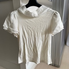 MsGRACY白の袖フワTシャツ