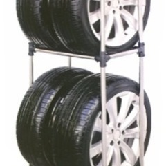 シャッター式鍵付きタイヤラック