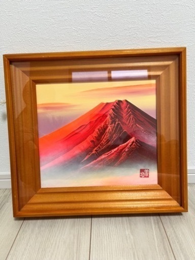 赤富士　立体画