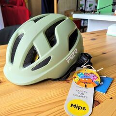 【店頭引き取り限定】P2R MIPS搭載 自転車用インモールドヘルメット 子供用 モスグリーン XS/S