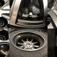 【GOODYEAR ICENAVI6 155/65R14】スタッドレス【EuroSpeed 14インチ 4.5J4HPCD100+45】バリ溝 タント スペーシア等　(TC760)クレジットカード QRコード決済可能