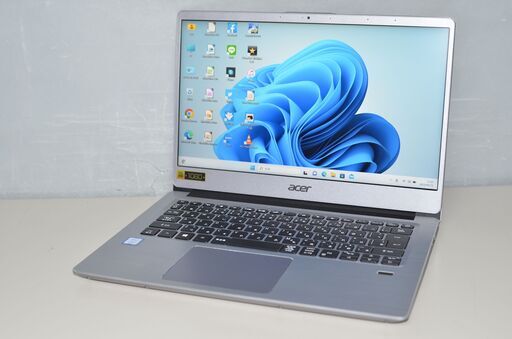 中古軽量ノートパソコン Windows11+office ACER Swift SF314-54 core i3-7020U 爆速SSD256GB メモリ4GB 14インチ 無線内蔵 WEBカメラ搭載