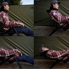 キャンプ用　チェアー　AS2OVのリクライニングチェアー