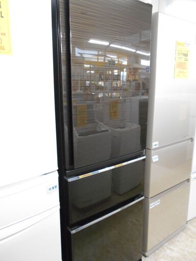 MITSUBISHI　３ドア冷蔵庫　MR-CX37F-BR　2021年製　365L