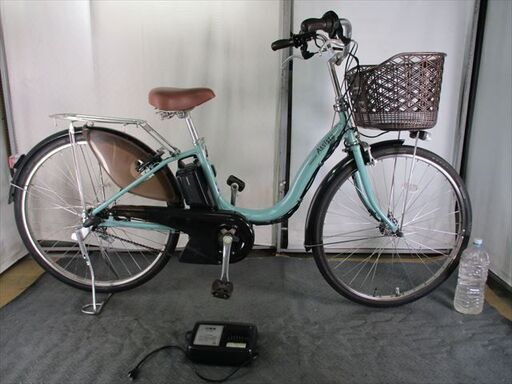 C861★整備済み　中古電動自転車★ブリヂストン　アシスタ【26インチ　12.8Ah　ブルー】