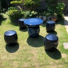 ガーデンテーブル陶器