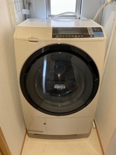 【分解洗浄済】ドラム式洗濯機10kg HITACHI BD-S8600L(C)
