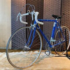 □ISHIWATA 019 石渡 ブルー 10速 28インチ チューブラー クロモリ 