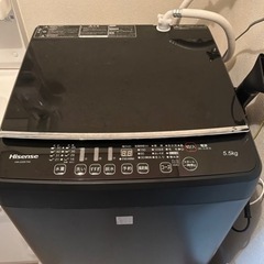 【美品】洗濯機　5.5kg hisense