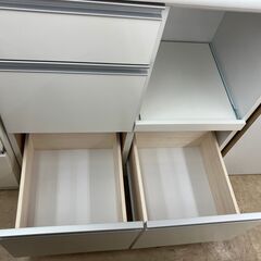 【お値下げしました!!】三友ファニチャー レンジボード キッチンボード 収納 No.3288● ※現金、クレジット、スマホ決済対応※