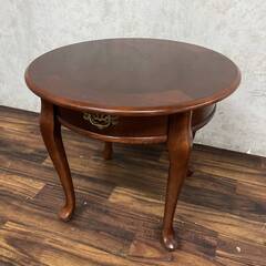 🔷🔶🔷WY3/57 センターテーブル コーヒーテーブル 猫脚 イタリア ヨーロッパ家具 円型 丸 アンティーク 木製 テーブル ビンテージ■🔷🔶🔷