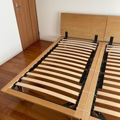 無印良品★シングルベッドフレーム★オーク★ヘッドボードもセット