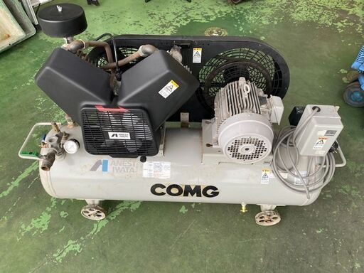325　レシプロコンプレッサー　エアコンプレッサ　アネスト岩田　TLP37B-10　中古品