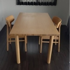 配達可【ダイニングセット】【無印良品】クリーニング済み【管理番号12306】