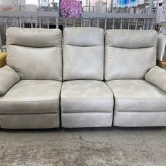 【愛品館 江戸川店】電動リクライニング3Pソファ ID:156-019198-007
