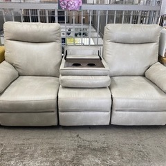 【愛品館 江戸川店】電動リクライニング3Pソファ ID:156-019198-007