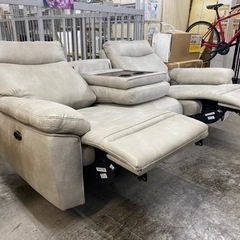【愛品館 江戸川店】電動リクライニング3Pソファ ID:156-019198-007