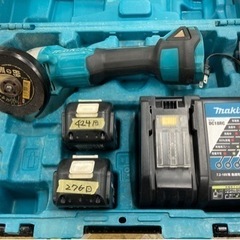 中古品◇マキタ コードレスディスクグラインダー GA440D バッテリー2点