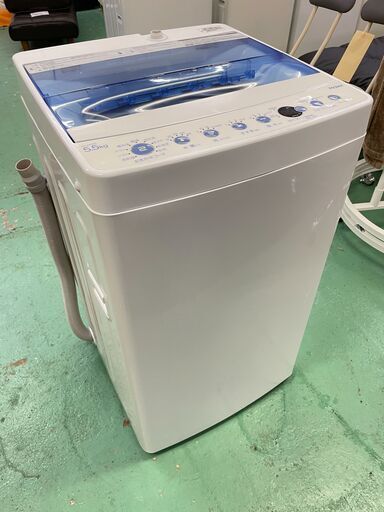 商談中★Haier★ 5.5kg洗濯機 2019年 JW-C55CK 新生活 一人暮らし 単身 50/60Hz共用 コンパクト 生活家電 福島 郡山市 a