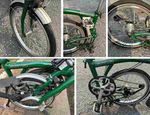 USED BROMPTON C type 2018 M3L racing green 折り畳み自転車 中古