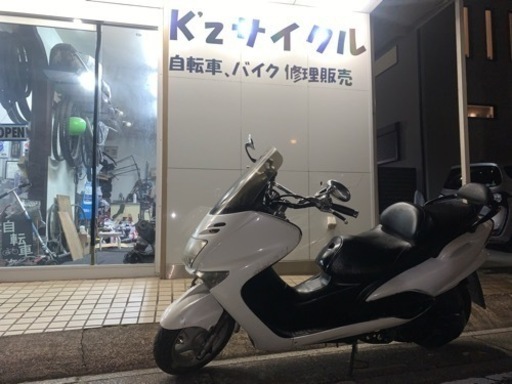 マジェスティ 125 カスタム 草加市 キャブ車 白 5ca-